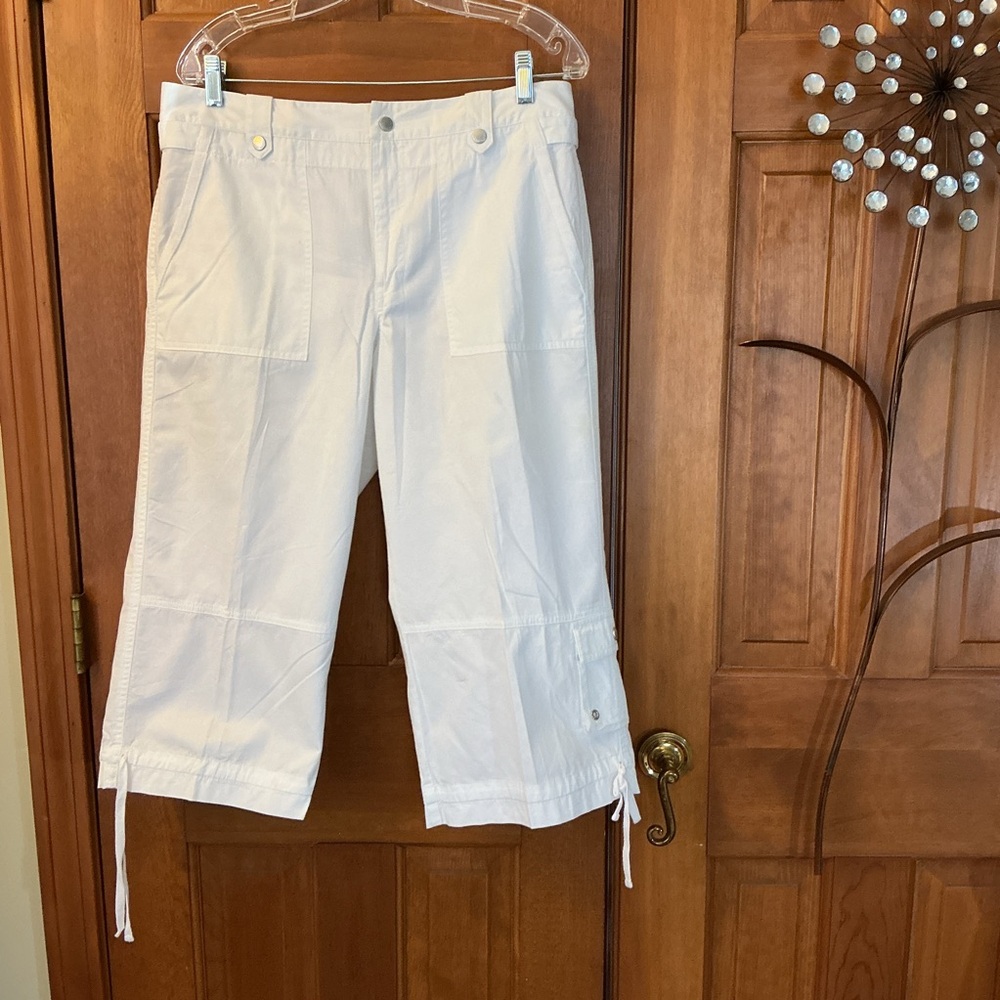 Sigrid Olsen White Capris